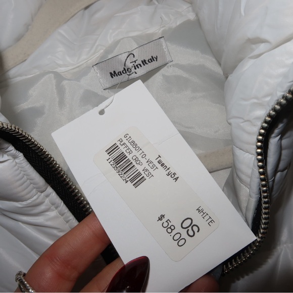 White Vest - Made in Italy - Brand New with Tags - Picture 2 of 3